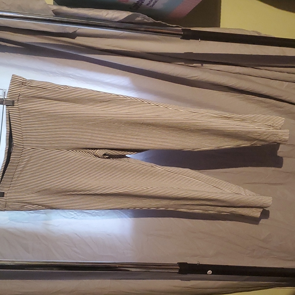 Blue white stripe Cynthia Rowley pants